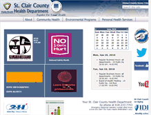 Tablet Screenshot of health.co.st-clair.il.us